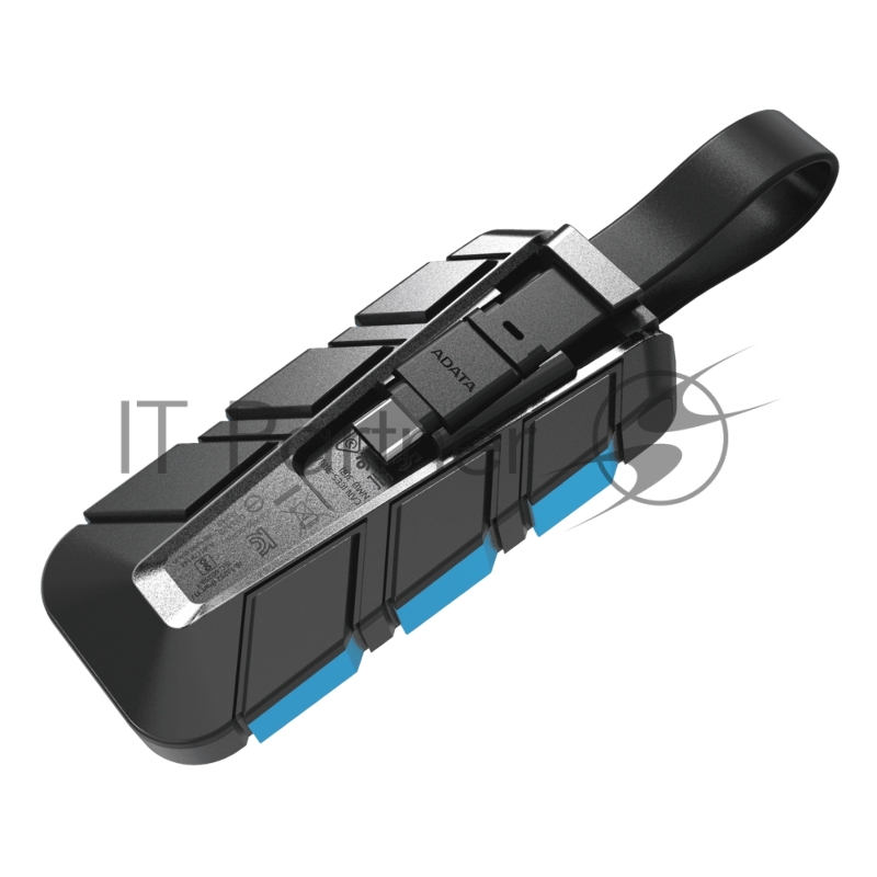 Внешний SSD ADATA 2.0Tb SC740 <SC740-2000G-CBU> (USB3.2 gen 2 type C, 1050/1000Mbs, 122x41x22mm, 40g, защита от падения, встроенный кабель)