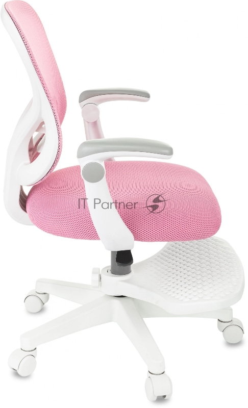 Кресло детское Бюрократ BUROKIDS 3 розовый Velvet 36 крестов. пластик