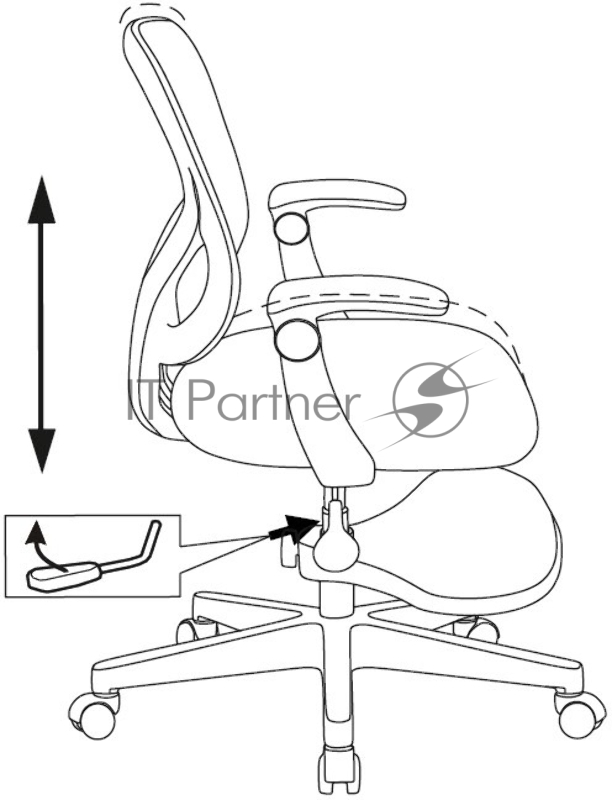 Кресло детское Бюрократ BUROKIDS 3 розовый Velvet 36 крестов. пластик