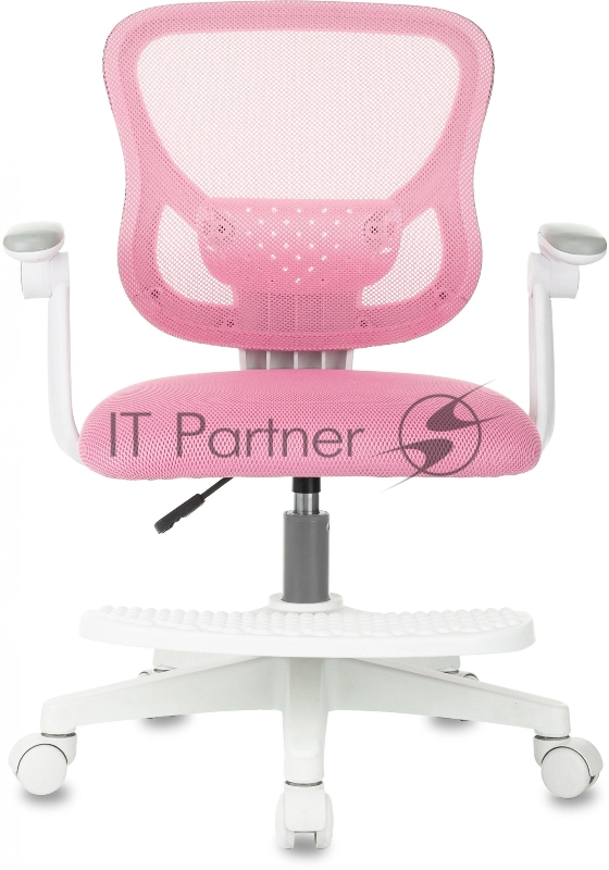 Кресло детское Бюрократ BUROKIDS 3 розовый Velvet 36 крестов. пластик