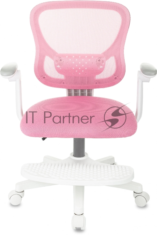 Кресло детское Бюрократ BUROKIDS 3 розовый Velvet 36 крестов. пластик