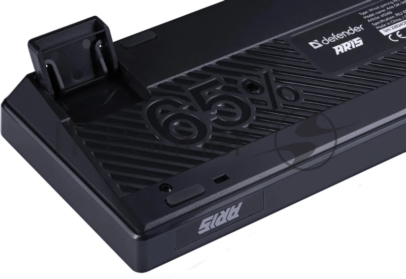 Игровая клавиатура проводная Defender Aris GK-349 RU,черн/бел,68кн+FN,радуж,1.5м