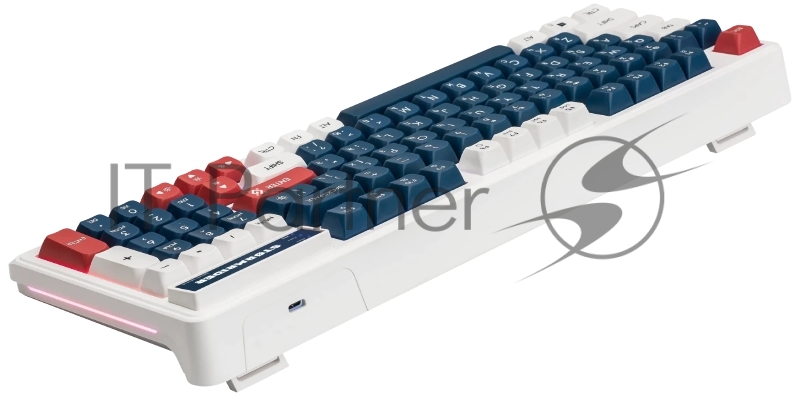 Игровая клавиатура проводная Defender Stormrider GK-425 RU,бел/син,94кн+FN,радуж,1.75м