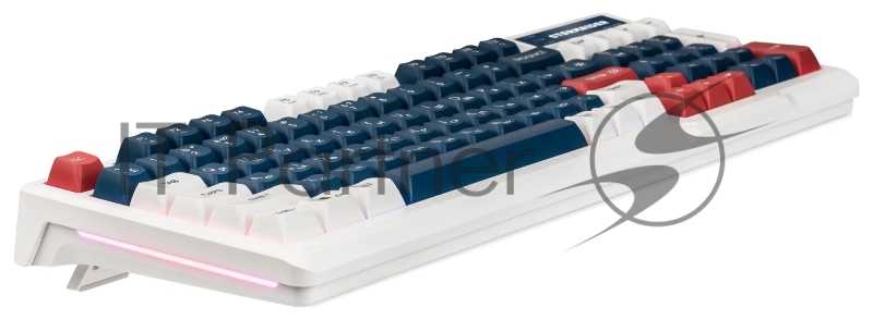 Игровая клавиатура проводная Defender Stormrider GK-425 RU,бел/син,94кн+FN,радуж,1.75м