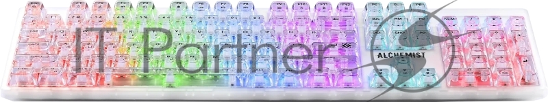 Механическая клавиатура Defender Alchemist GK-000 RU,прозрач,104кн+FN,радуж,1.5м