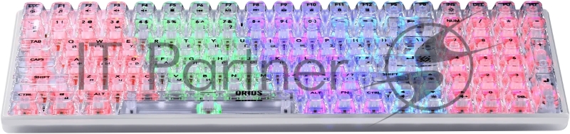 Механическая клавиатура Defender Orios GK-149 RU,прозрач,100кн+FN,радуж,1.5м
