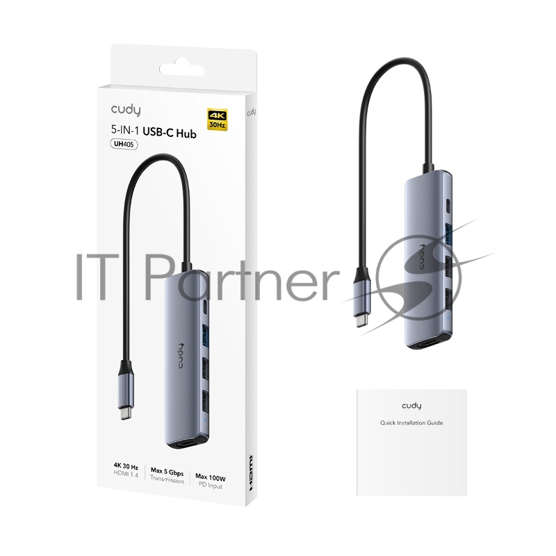 Адаптер 5-IN-1 USB-C Hub with 4K HDMI