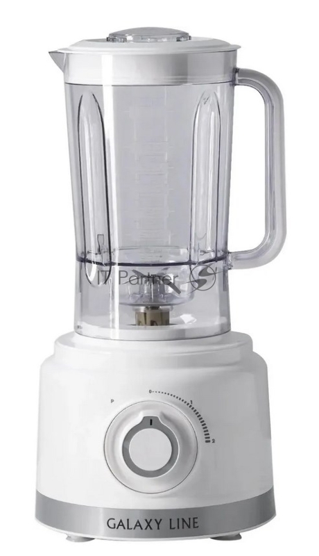 Кухонный комбайн Galaxy Line GL 2309, белый, пластик. чаша 1,5 л, 1000 Вт, 2 скорости и импульс. режим