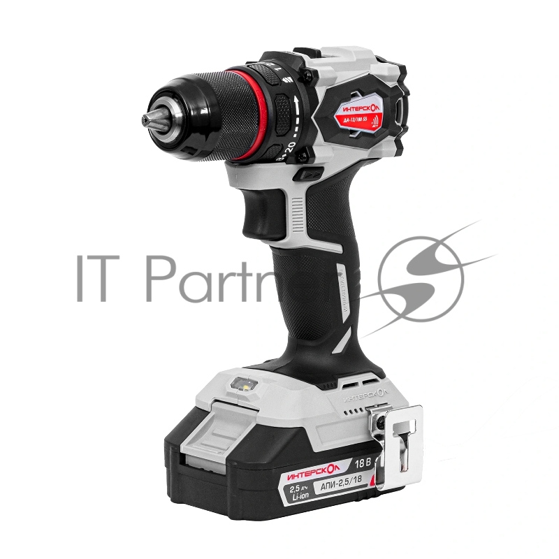 Дрель-шуруповерт Интерскол ДА-13/18В 55 600Вт аккум. патрон:быстрозажимной (кейс в комплекте) (952.2.2.70)
