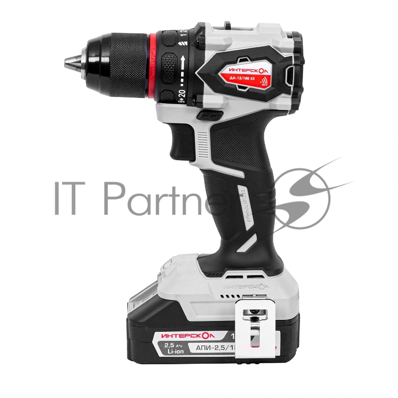 Дрель-шуруповерт Интерскол ДА-13/18В 55 без аккум. и ЗУ 600Вт аккум. патрон:быстрозажимной (952.0.0.70)