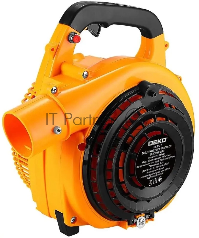 Воздуходувка-пылесос бензиновая DEKO DKBL27, легкий пуск, 1,2 л.с., 750 м3/ч