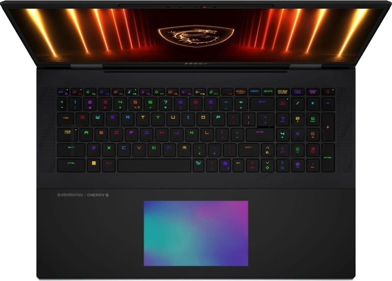 Ноутбук MSI Titan 18 HX AI A2XWJG-206RU черный Core Ultra 9 285HX 64Gb SSD4Tb NVIDIA GeForce RTX 5090 для ноутбуков 24Gb 18 IPS UHD+ (3840x2400) Windows 11 Home WiFi BT Cam (9S7-182421-206)