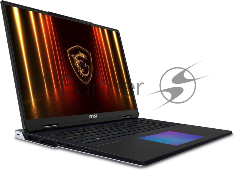 Ноутбук MSI Titan 18 HX AI A2XWJG-206RU черный Core Ultra 9 285HX 64Gb SSD4Tb NVIDIA GeForce RTX 5090 для ноутбуков 24Gb 18 IPS UHD+ (3840x2400) Windows 11 Home WiFi BT Cam (9S7-182421-206)