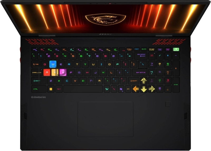 Ноутбук MSI Raider HX AI A2XWIG-204RU черный Core Ultra 9 285HX 64Gb SSD4Tb NVIDIA GeForce RTX5080 16Gb 18 IPS UHD+ (3840x2400) Windows 11 Home WiFi BT Cam (9S7-182462-204)