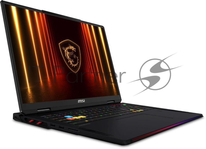 Ноутбук MSI Raider HX AI A2XWIG-204RU черный Core Ultra 9 285HX 64Gb SSD4Tb NVIDIA GeForce RTX5080 16Gb 18 IPS UHD+ (3840x2400) Windows 11 Home WiFi BT Cam (9S7-182462-204)