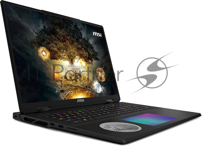 Ноутбук MSI Titan Dragon Edition 18 HX AI A2XWJG-205RU черный Core Ultra 9 285HX 64Gb SSD4Tb NVIDIA GeForce RTX 5090 для ноутбуков 24Gb 18 IPS UHD+ (3840x2400) Windows 11 Home WiFi BT Cam (9S7-1824A5-205)