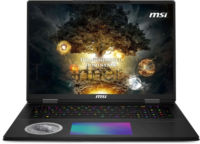 Ноутбук MSI Titan Dragon Edition 18 HX AI A2XWJG-205RU черный Core Ultra 9 285HX 64Gb SSD4Tb NVIDIA GeForce RTX 5090 для ноутбуков 24Gb 18 IPS UHD+ (3840x2400) Windows 11 Home WiFi BT Cam (9S7-1824A5-205)