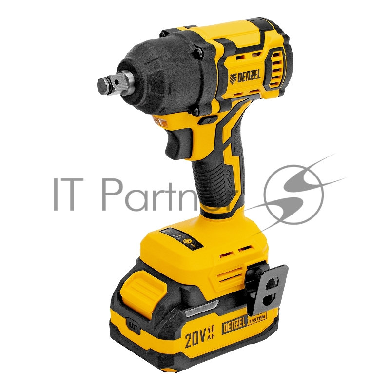 Гайковерт ударный аккумуляторный бесщет. CIWH-BL-20-500, Li-Ion, 20 В// Denzel