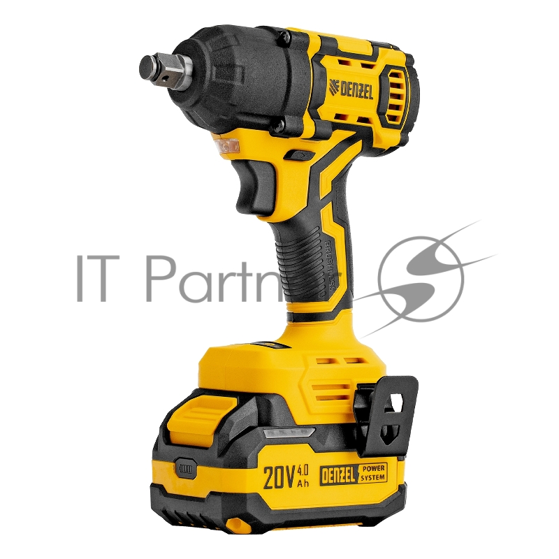 Гайковерт ударный аккумуляторный бесщет. CIWH-BL-20-500, Li-Ion, 20 В// Denzel