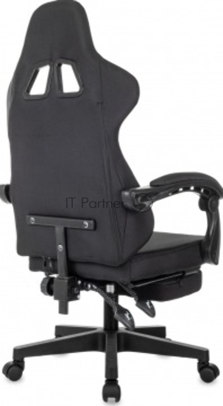 Кресло игровое Zombie 3 черный Neo Black крестов. пластик подст.для ног