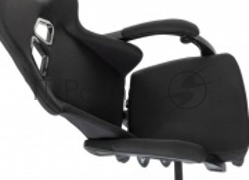 Кресло игровое Zombie 3 черный Neo Black крестов. пластик подст.для ног