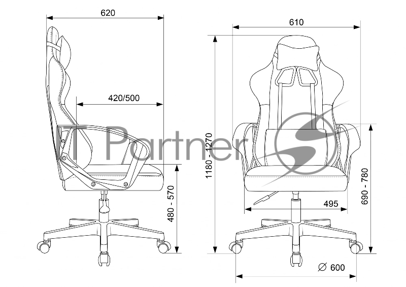 Кресло игровое Zombie 1 черный Neo Black крестов. пластик