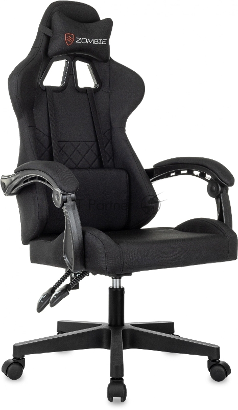 Кресло игровое Zombie 2 черный Neo Black крестов. пластик