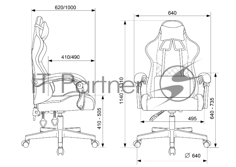 Кресло игровое Zombie 2 черный Neo Black крестов. пластик