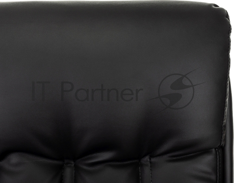 Кресло Бюрократ T-9932W-CF-Eco черный эко.кожа на ножках дерево