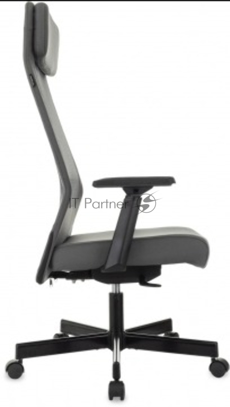 Кресло руководителя Бюрократ T-995 серый TW-04 Neo Grey сетка/ткань крестов. металл черный