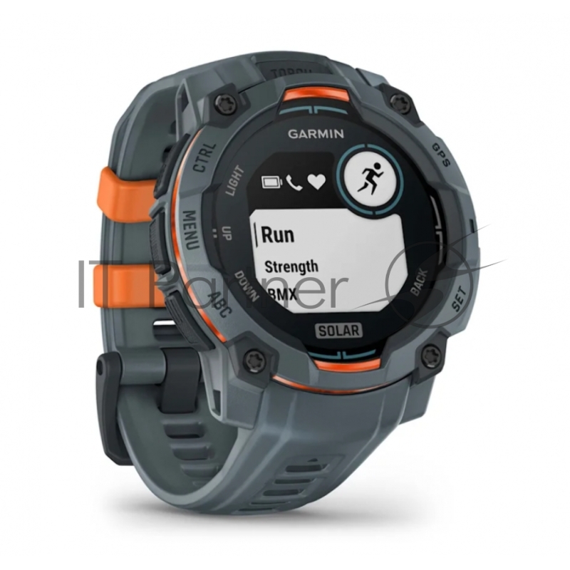 Смарт-часы Garmin Instinct 3 Solar серый, серый ремешок 45мм