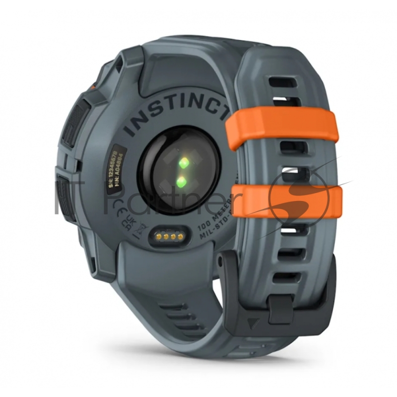 Смарт-часы Garmin Instinct 3 Solar серый, серый ремешок 45мм