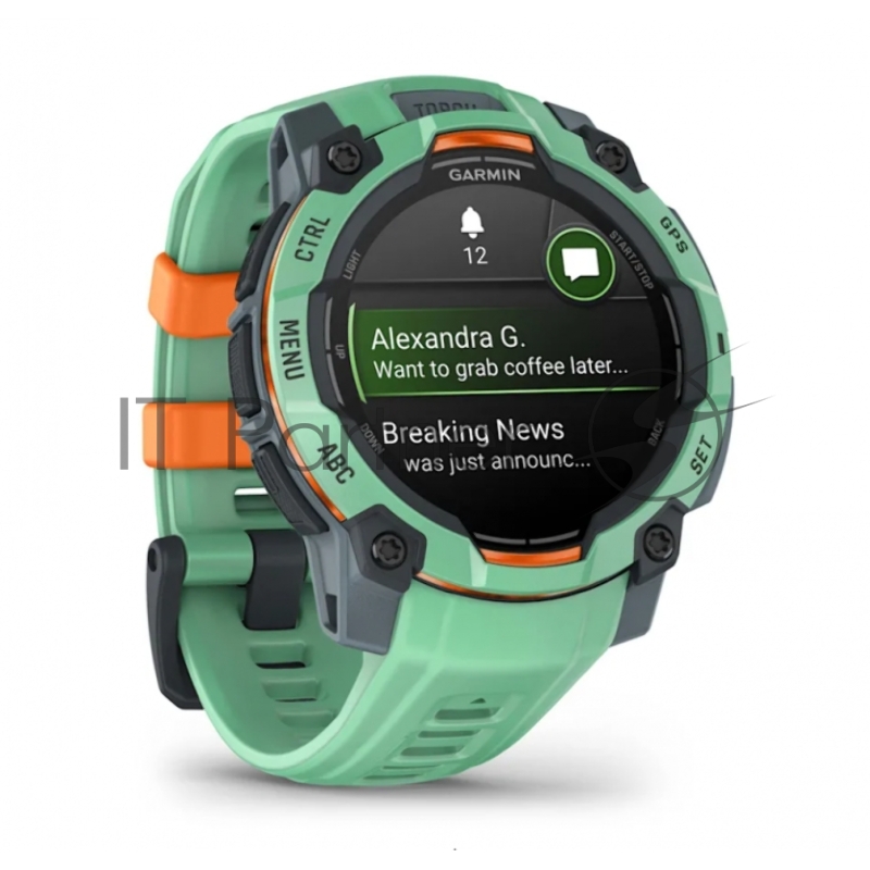 Смарт-часы Garmin Instinct 3 AMOLED нео тропик, ремешок нео тропик 45мм