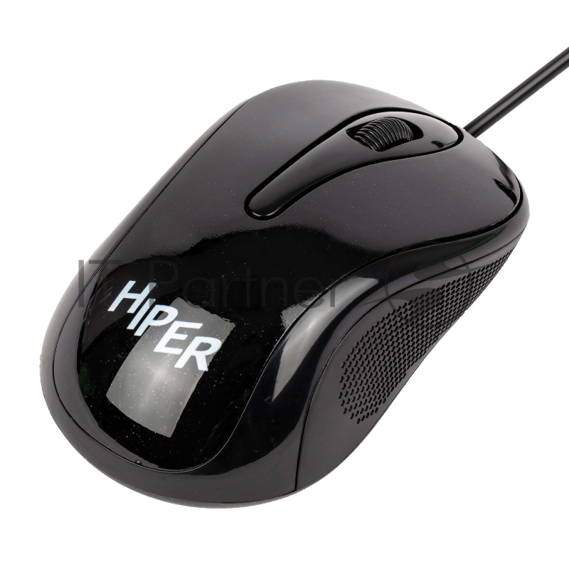 Мышь проводная HIPER HOM-031 /1000 dpi/оптический/3 кнопки/USB/кабель 1.5м/черный (HOM-031)
