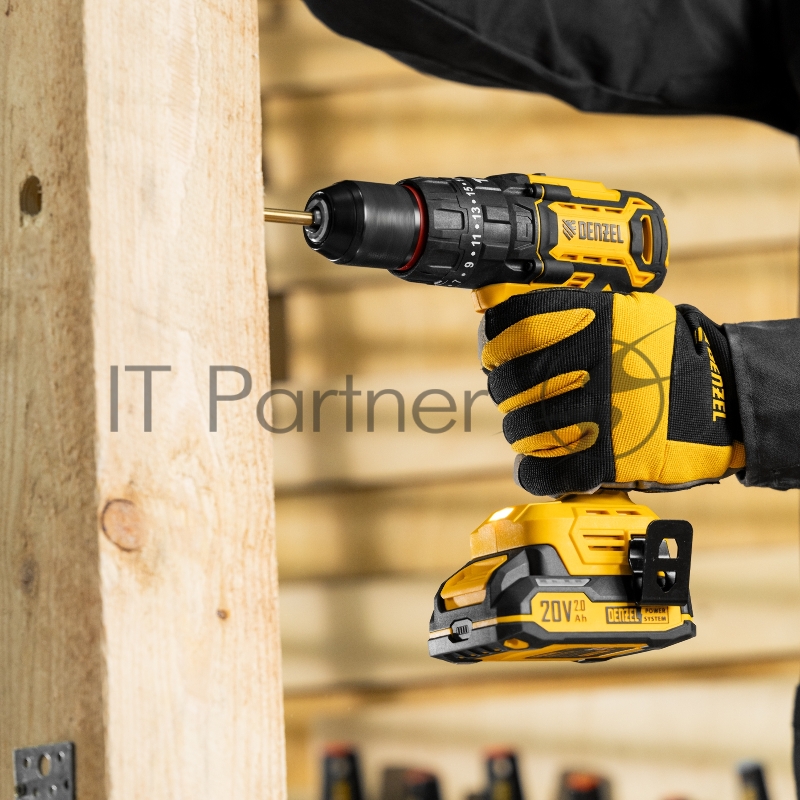 Дрель-шуруповерт аккумуляторная ударная бесщет. CIDH-BL-20, Li-Ion, 20 В// Denzel