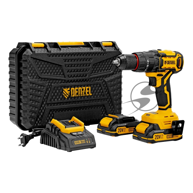 Дрель-шуруповерт аккумуляторная ударная бесщет. CIDH-BL-20, Li-Ion, 20 В// Denzel