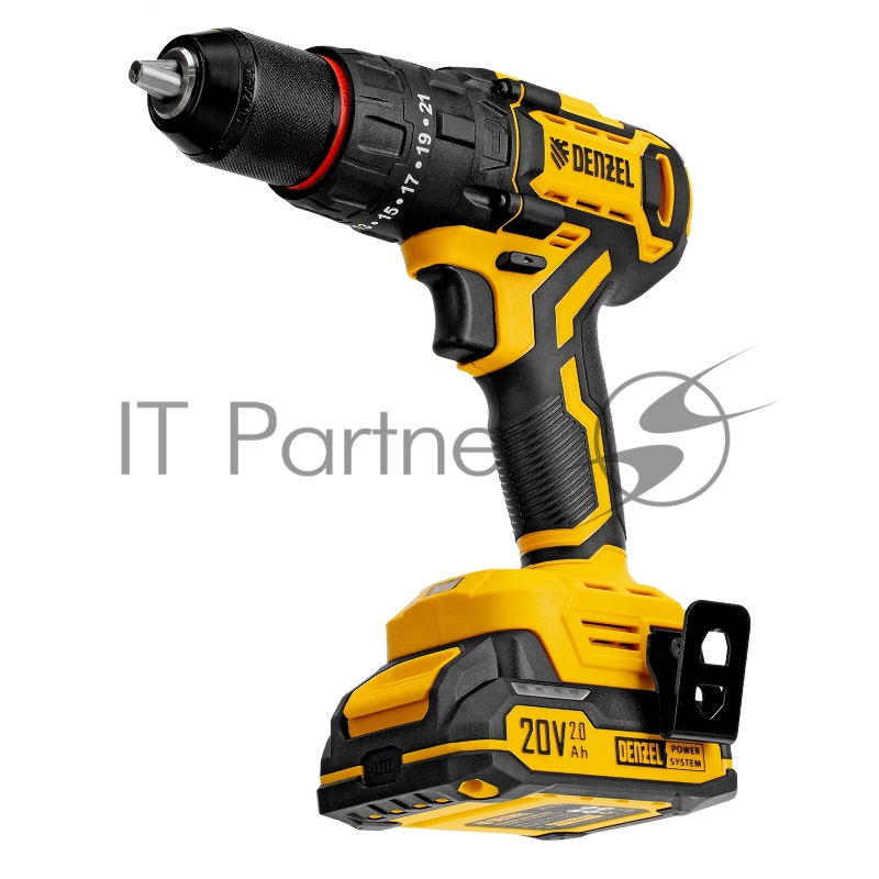 Дрель-шуруповерт аккумуляторная ударная бесщет. CIDH-BL-20, Li-Ion, 20 В// Denzel