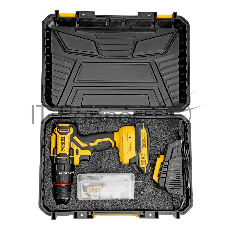 Дрель-шуруповерт аккумуляторная ударная бесщет. CIDH-BL-20, Li-Ion, 20 В// Denzel