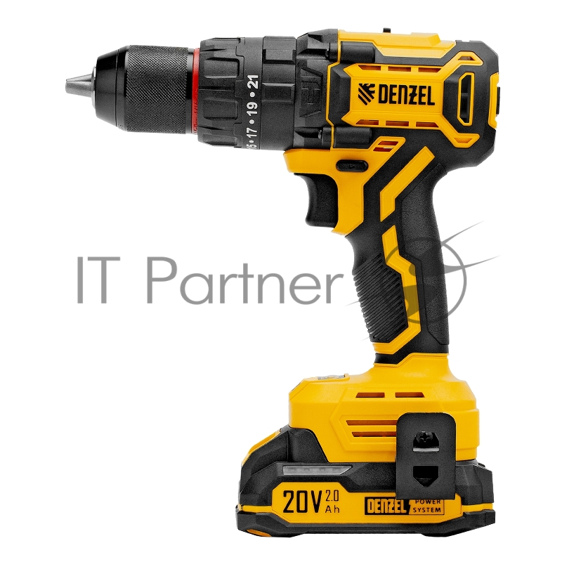Дрель-шуруповерт аккумуляторная ударная бесщет. CIDH-BL-20, Li-Ion, 20 В// Denzel