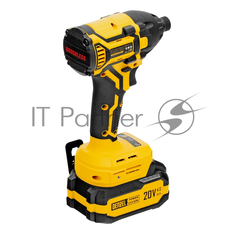 Винтоверт ударный аккумуляторный бесщет. CIDH-BL-20-270, Li-Ion, 20 В// Denzel