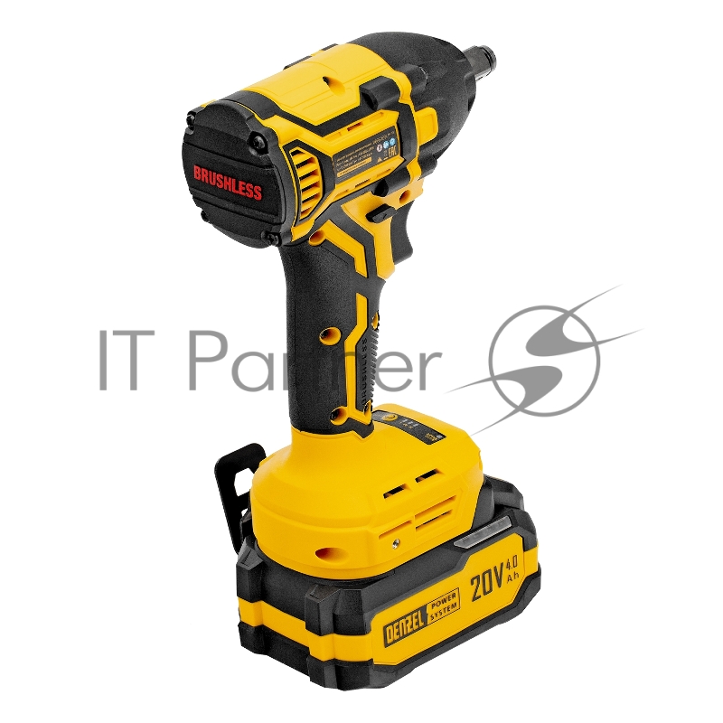 Гайковерт ударный аккумуляторный бесщет. CIWH-BL-20-350, Li-Ion, 20 В// Denzel