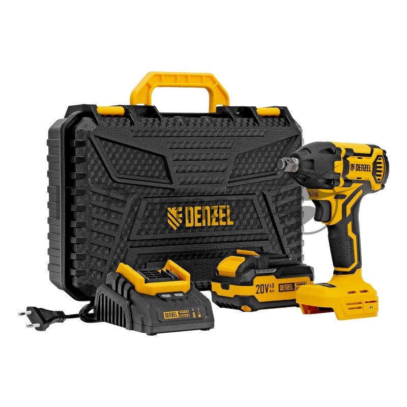 Гайковерт ударный аккумуляторный бесщет. CIWH-BL-20-350, Li-Ion, 20 В// Denzel