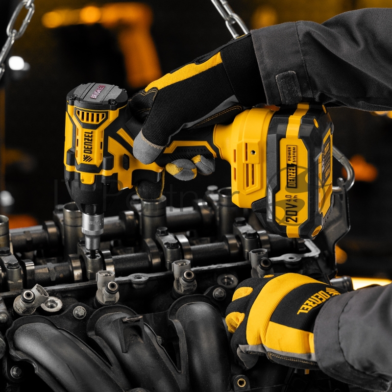 Гайковерт ударный аккумуляторный бесщет. CIWH-BL-20-350, Li-Ion, 20 В// Denzel