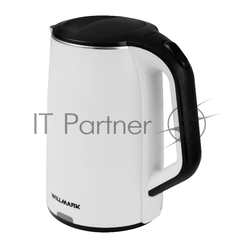 Чайник электрический Willmark WEK-2012PS белый/черный, 2.0 л, 2000 Вт
