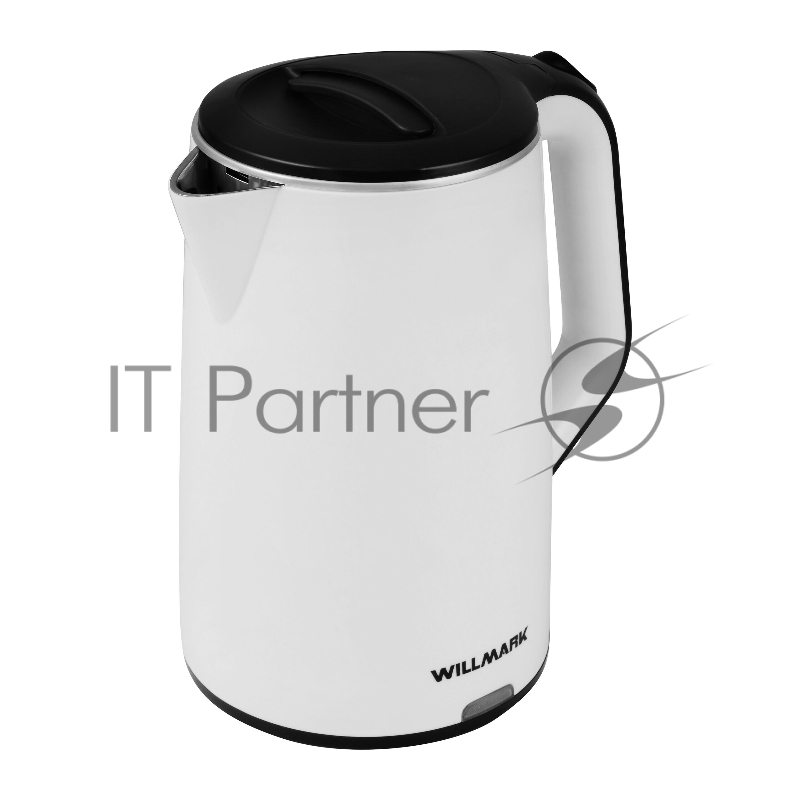 Чайник электрический Willmark WEK-2012PS белый/черный, 2.0 л, 2000 Вт