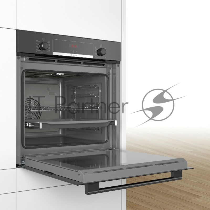 Духовой шкаф электрический Bosch HBA534EB0 черный, встраиваемый