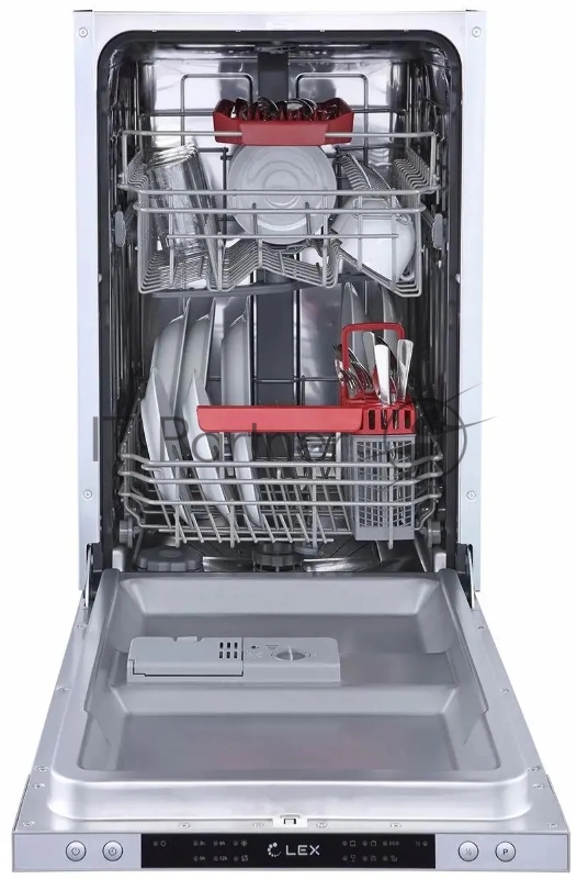 Встраиваемая посудомоечная машина LEX PM 4563 B 2100 Вт, узкая, загрузка 10 комплектов