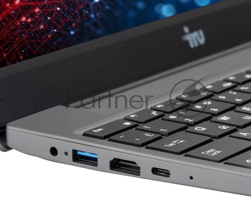 Ноутбук IRU Tactio 14RLH серый Ryzen 5 7430U 16Gb SSD512Gb AMD Radeon Graphics 14 IPS FHD (1920x1080) FreeDOS WiFi BT Cam 4000mAh (2084813)