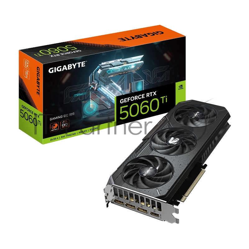 Видеокарта Gigabyte RTX5060Ti GAMING OC 16GB GDDR7 128bit 3xDP HDMI 3FAN RTL
