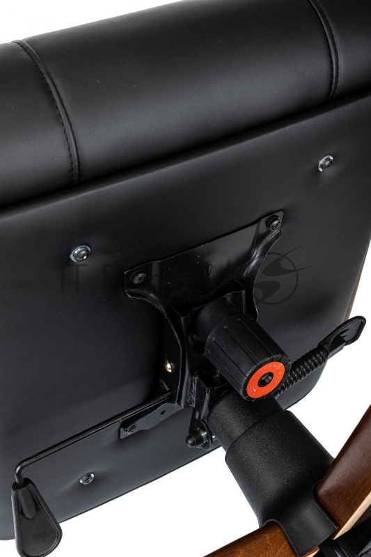 Кресло руководителя Бюрократ T-9933Walnut черный эко.кожа крестов. металл/дерево